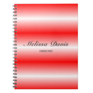 Simple shiny red notebook