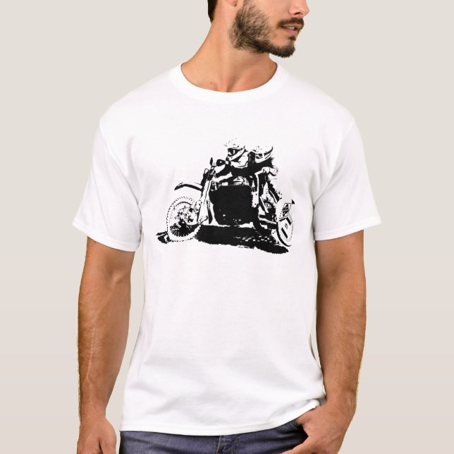 Simple Sidecarcross Design T-Shirt (Front)