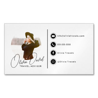 Simple Signature Magnetic Business Card