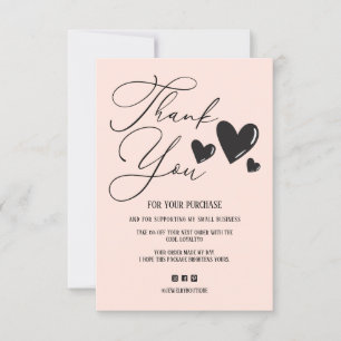 Simple Signature Script Hearts Order Thank You