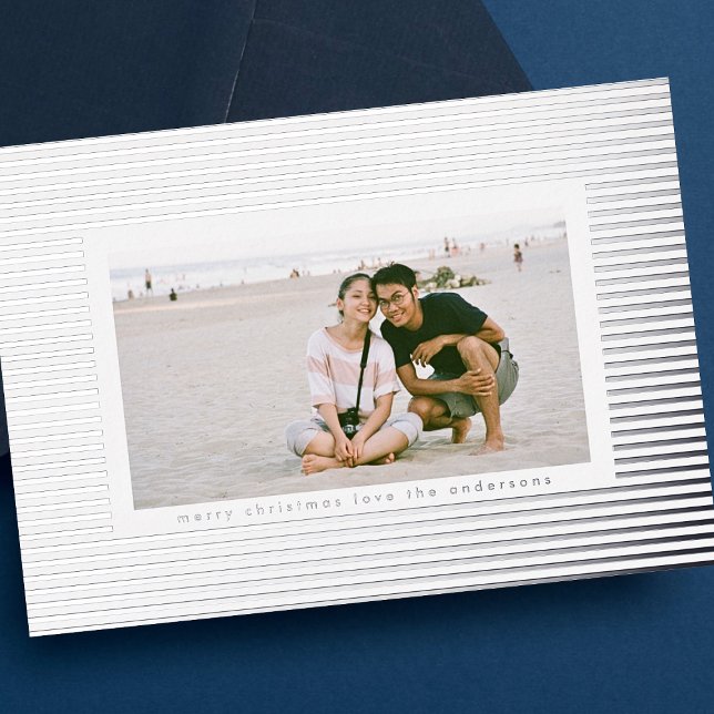 Simple Silver Pressed Pin Stripe Photo (Creator Uploaded)