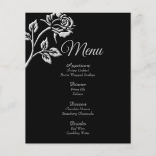 Simple Silver Rose