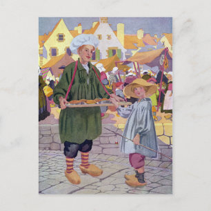 Simple Simon and Pieman at the Fair Postcard