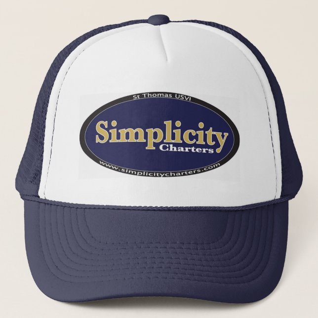 Simple Simplicity Gear Trucker Hat (Front)