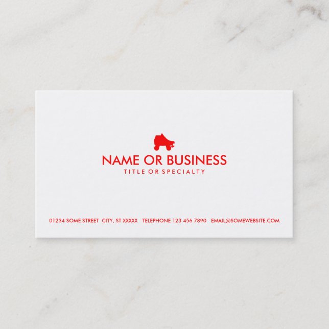 simple skate business card (Front)