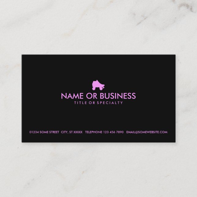 simple skate business card (Front)