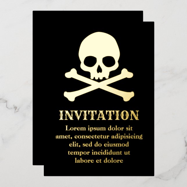 Simple Skull and Crossbones (Front/Back)