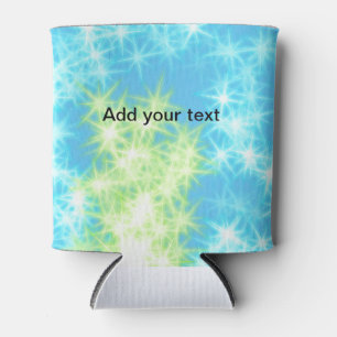 Simple sky blue glitt sparkle stars add your text can cooler