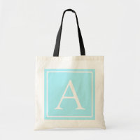 Simple Sky Blue Monogram