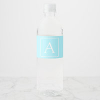 Simple Sky Blue Monogram