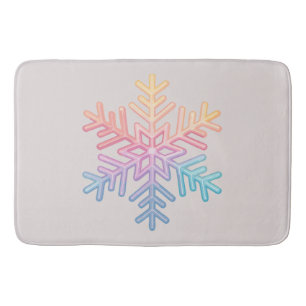 Simple Snowflake Bath Mat