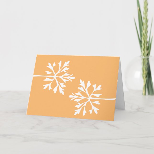 Simple snowflake holiday card (Front)