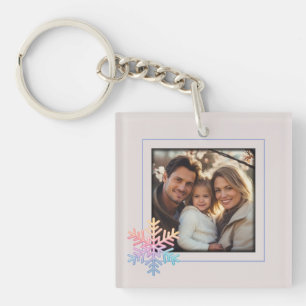 Simple Snowflake Key Ring