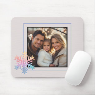 Simple Snowflake Mouse Pad