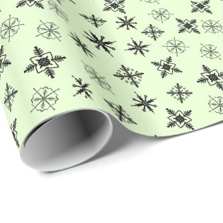 Simple Snowflakes Xmas Wrapping Paper