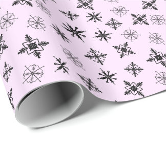 Simple Snowflakes Xmas Wrapping Paper