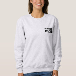 Simple Soccer Mum Custom Last Name & Number Soccer Sweatshirt