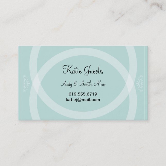 Simple Social Calling Cards (Front)