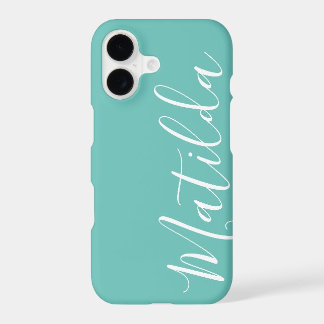 Simple Solid color Plain Personalized Name (Back)