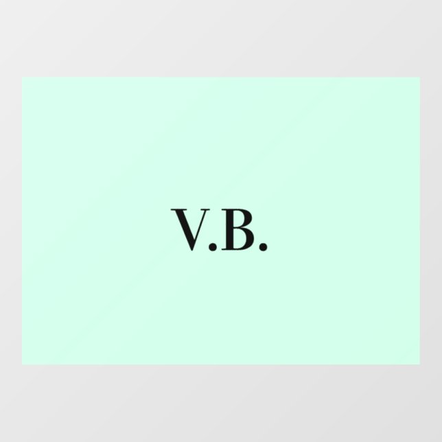 Simple solid colour add name text monogram  (Sheet)