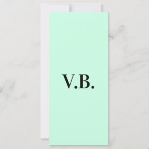 Simple solid colour add name text monogram