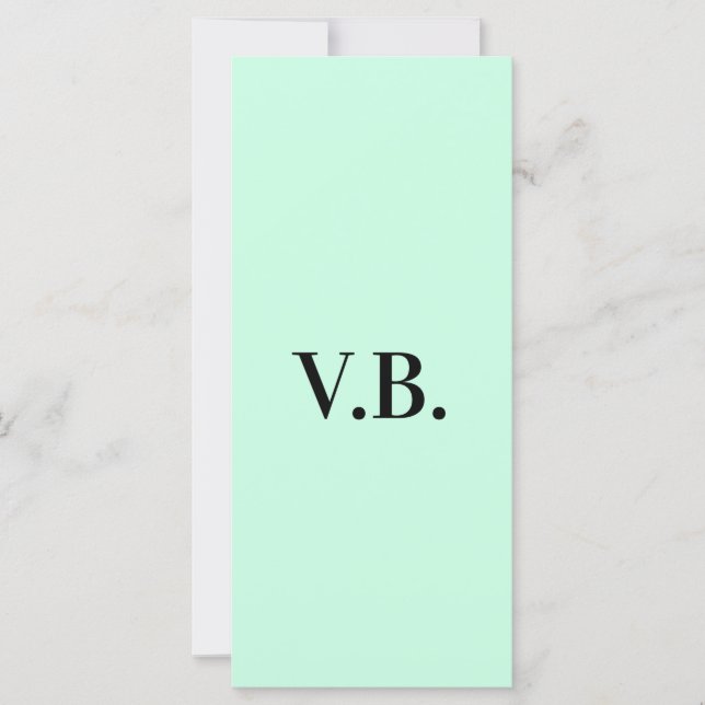 Simple solid colour add name text monogram  (Front)