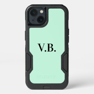 Simple solid colour add name text monogram  