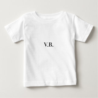 Simple solid colour add name text monogram baby T-Shirt