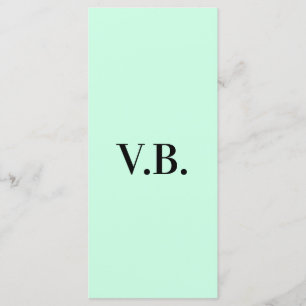 Simple solid colour add name text monogram   menu