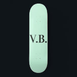 Simple solid colour add name text monogram   skateboard<br><div class="desc">Customise template design</div>