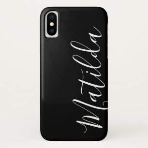 Simple Solid colour Grey Plain Personalised Name Case-Mate iPhone Case