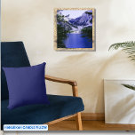 Simple Solid Colour Navy Blue  Cushion<br><div class="desc">Simple Solid Colour Navy Blue PILLOW (#1F236F). This pillow is suitable for Hanukah holiday decoration and you can easily pair it with other pillows in the same colour scheme as the main blue multiple candles pillow. The best look is achieved with a set of various blue pillows. Check the Collection...</div>