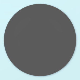 Simple Solid Colour of Dark Grey Classic Round Sticker