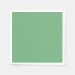 Simple solid colour plain Absinthe pastel Green Napkin