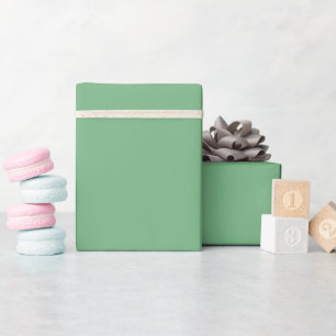 Simple solid colour plain Absinthe pastel Green Wrapping Paper