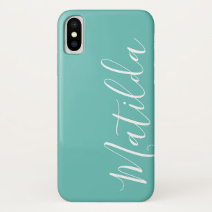 Simple Solid colour Plain Personalised Name Case-Mate iPhone Case
