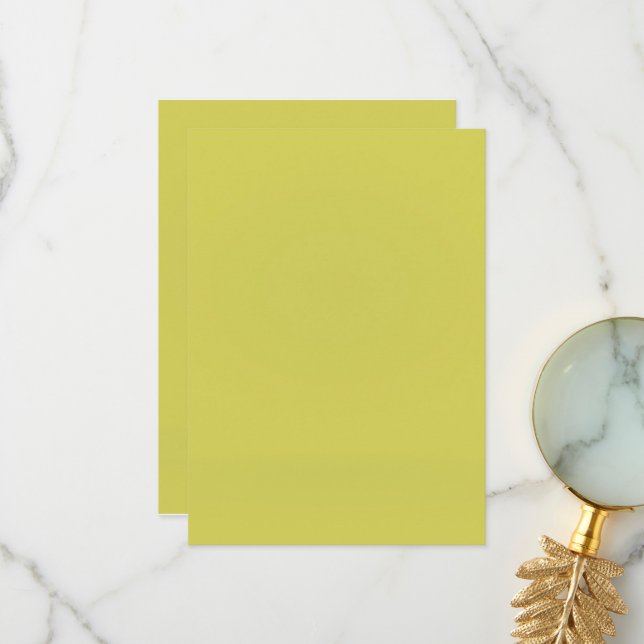 Simple Solid Colour Wedding Thank You Not (Front/Back In Situ)