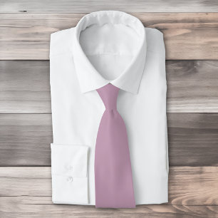 Simple solid mauve mist tie