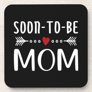 Simple Soon-to-be Mum Mother's Day Coaster