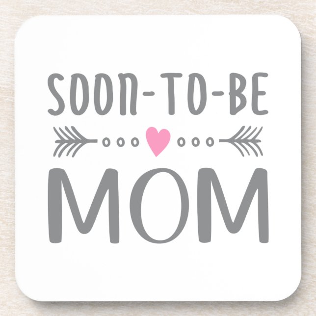 Simple Soon-to-be Mum Mother's Day | Coaster (Front)