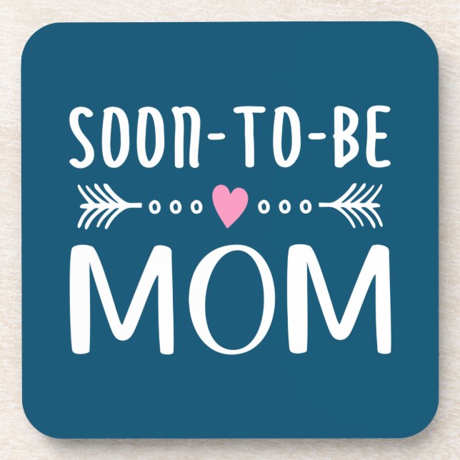 Simple Soon-to-be Mum Mother's Day | Coaster (Front)