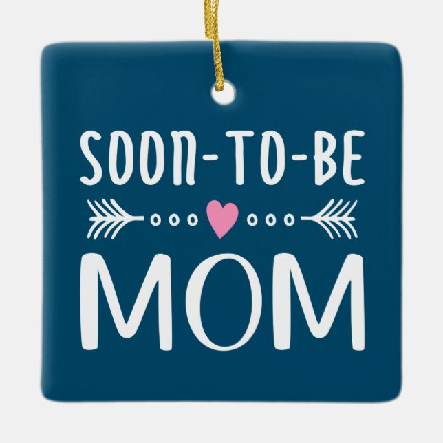 Simple Soon-to-be Mum Mother's Day | Ornament (Front)