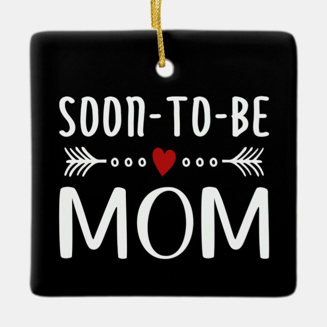 Simple Soon-to-be Mum Mother's Day | Ornament (Front)