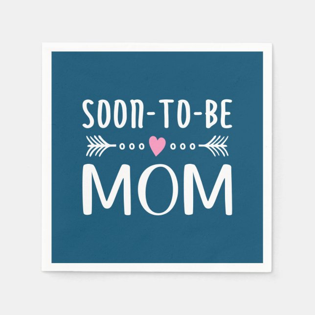 Simple Soon-to-be Mum Mother's Day | Paper Napkin (Front)