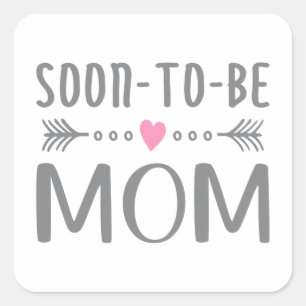Simple Soon-to-be Mum Mother's Day Sticker