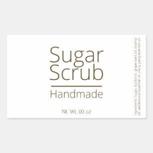 Simple Sophisticated Sugar Scrub Business Hobby Rectangular Sticker