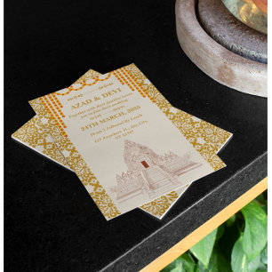 Simple South Indian Wedding Invitation