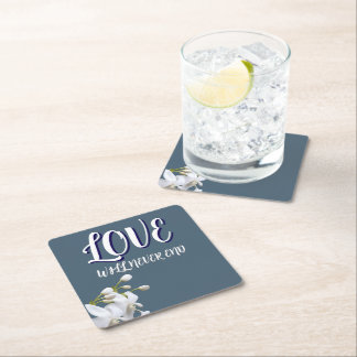 SIMPLE SPECIAL GIFT DAD WOMEN GIRLFRIEND MOM BOSS SQUARE PAPER COASTER