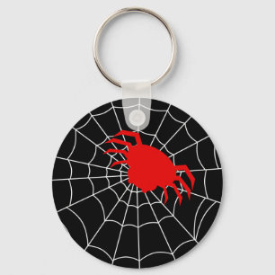 Simple Spider in a Web Keychain