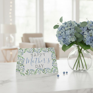 Simple Spring Blueberries Happy Mother's Day Card